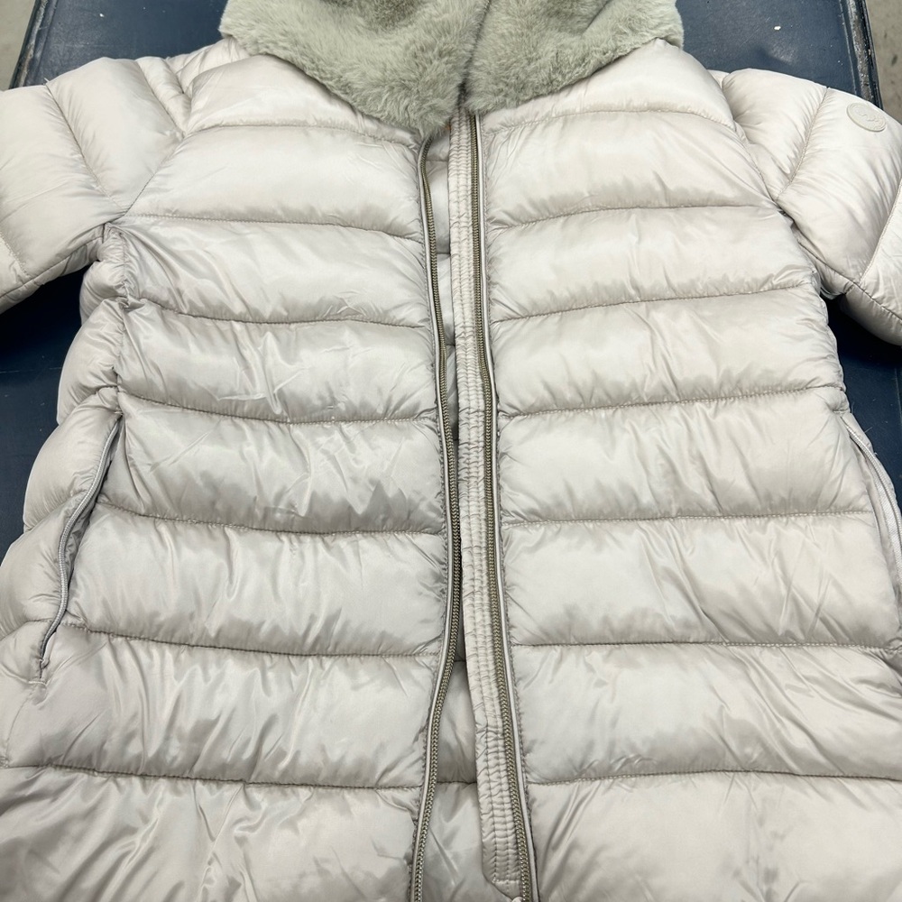 SAVE THE DUCK Light Gray Puffer Jacket